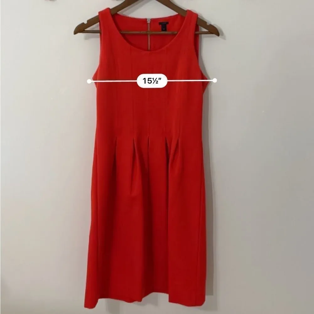 J. Crew red dress size 6 - Picture 8 of 11
